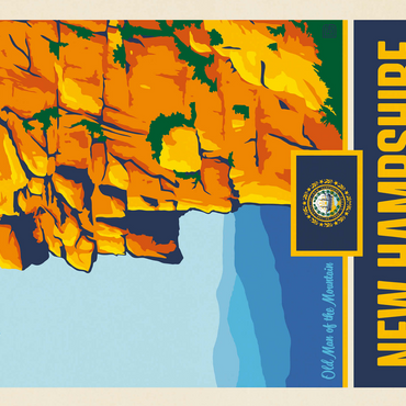 New Hampshire: The Granite State 500 Jigsaw Puzzle 3D Modell
