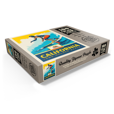 California: The Golden State (Surfer) 100 Jigsaw Puzzle box view1