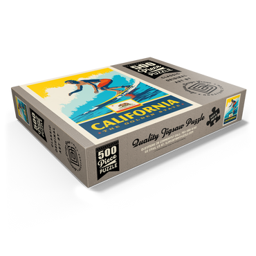 California: The Golden State (Surfer) 500 Jigsaw Puzzle box view1