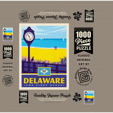 Delaware: The First State 1000 Jigsaw Puzzle box 3D Modell