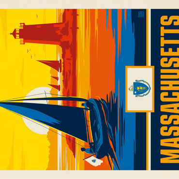 Massachusetts: The Bay State 100 Jigsaw Puzzle 3D Modell