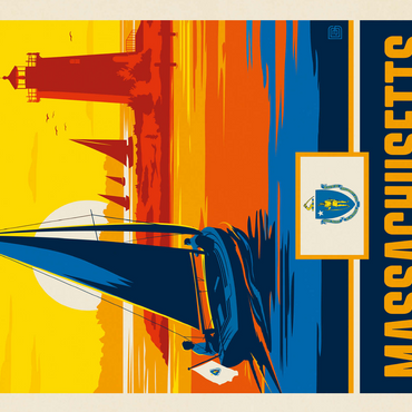 Massachusetts: The Bay State 500 Jigsaw Puzzle 3D Modell