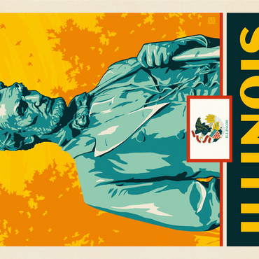 Illinois: The Prairie State 1000 Jigsaw Puzzle 3D Modell