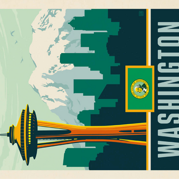 Washington: The Evergreen State 100 Jigsaw Puzzle 3D Modell