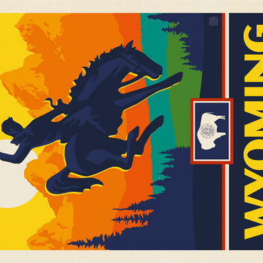 Wyoming: The Cowboy State 1000 Jigsaw Puzzle 3D Modell