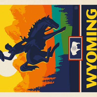 Wyoming: The Cowboy State 100 Jigsaw Puzzle 3D Modell