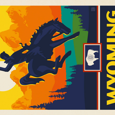 Wyoming: The Cowboy State 500 Jigsaw Puzzle 3D Modell