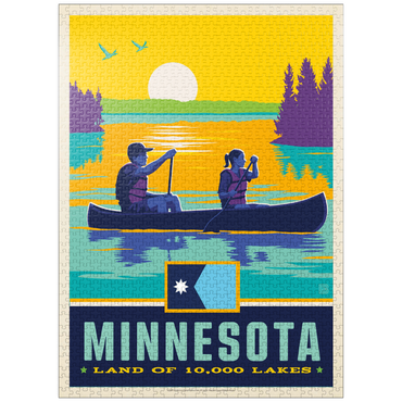 puzzleplate Minnesota: Land of 10,000 Lakes 1000 Jigsaw Puzzle
