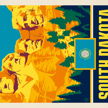 South Dakota: Mount Rushmore State 1000 Jigsaw Puzzle 3D Modell