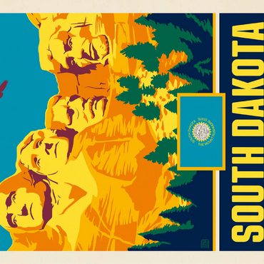 South Dakota: Mount Rushmore State 100 Jigsaw Puzzle 3D Modell