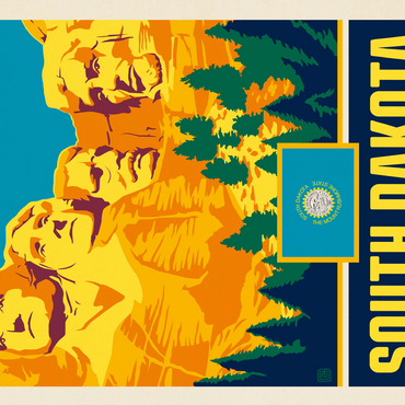 South Dakota: Mount Rushmore State 500 Jigsaw Puzzle 3D Modell