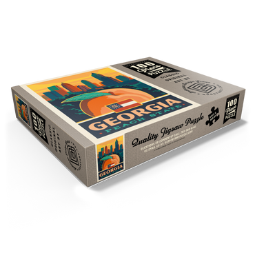 Georgia: Peach State 100 Jigsaw Puzzle box view1