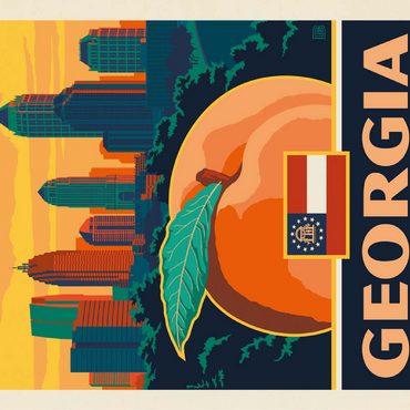 Georgia: Peach State 100 Jigsaw Puzzle 3D Modell