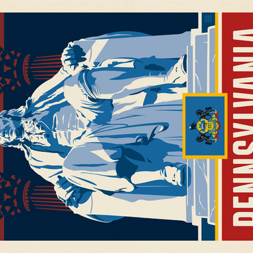 Pennsylvania: The Keystone State 1000 Jigsaw Puzzle 3D Modell