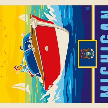 Michigan: The Great Lakes State 1000 Jigsaw Puzzle 3D Modell