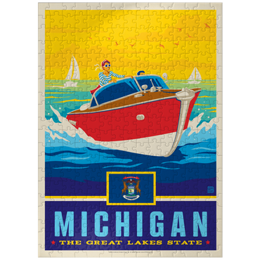puzzleplate Michigan: The Great Lakes State 300 Jigsaw Puzzle