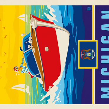 Michigan: The Great Lakes State 500 Jigsaw Puzzle 3D Modell