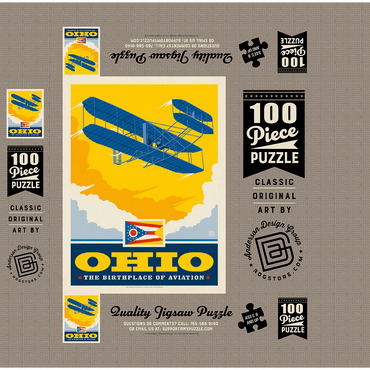 Ohio: The Birthplace of Aviation 100 Jigsaw Puzzle box 3D Modell