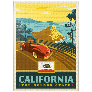 puzzleplate California: The Golden State (Coastline) 1000 Jigsaw Puzzle