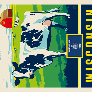 Wisconsin: The Badger State 1000 Jigsaw Puzzle 3D Modell