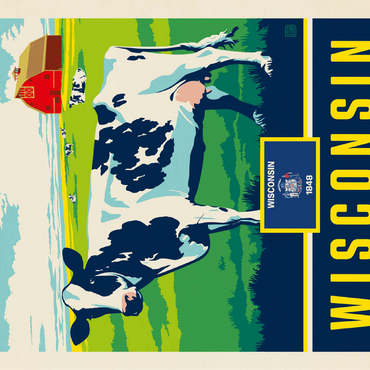 Wisconsin: The Badger State 100 Jigsaw Puzzle 3D Modell