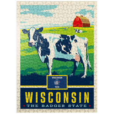 puzzleplate Wisconsin: The Badger State 500 Jigsaw Puzzle