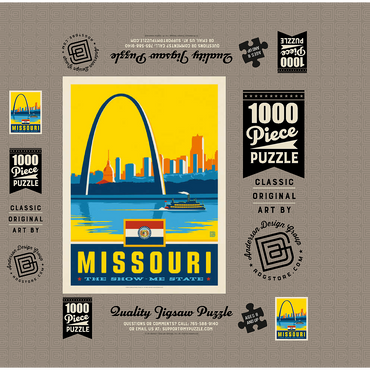 Missouri: The Show-Me State 1000 Jigsaw Puzzle box 3D Modell