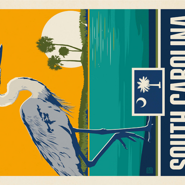 South Carolina: The Palmetto State 1000 Jigsaw Puzzle 3D Modell