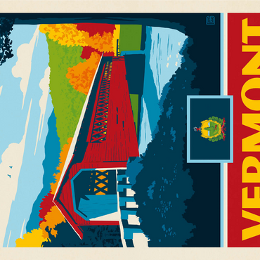 Vermont: The Green Mountain State 1000 Jigsaw Puzzle 3D Modell