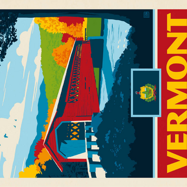 Vermont: The Green Mountain State 100 Jigsaw Puzzle 3D Modell