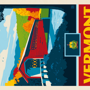 Vermont: The Green Mountain State 500 Jigsaw Puzzle 3D Modell