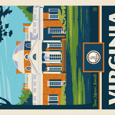 Virginia: The Old Dominion State 1000 Jigsaw Puzzle 3D Modell