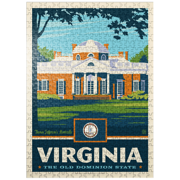 puzzleplate Virginia: The Old Dominion State 500 Jigsaw Puzzle