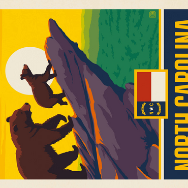 North Carolina: The Tar Heel State 500 Jigsaw Puzzle 3D Modell