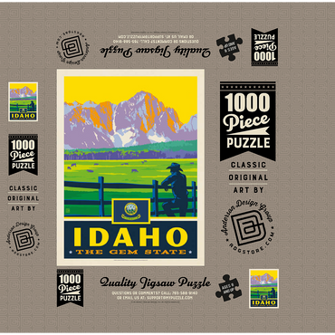 Idaho: The Gem State 1000 Jigsaw Puzzle box 3D Modell
