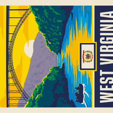 West Virginia: The Mountain State 100 Jigsaw Puzzle 3D Modell