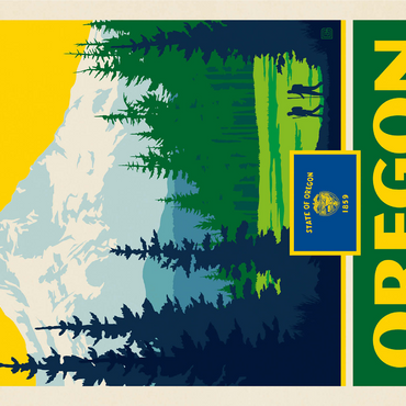 Oregon: The Beaver State 1000 Jigsaw Puzzle 3D Modell