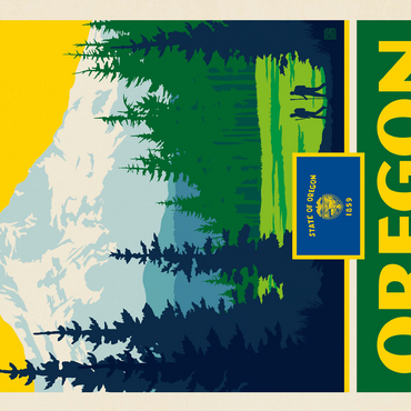 Oregon: The Beaver State 500 Jigsaw Puzzle 3D Modell