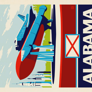 Alabama: The Yellowhammer State 100 Jigsaw Puzzle 3D Modell