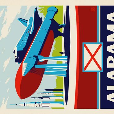 Alabama: The Yellowhammer State 500 Jigsaw Puzzle 3D Modell