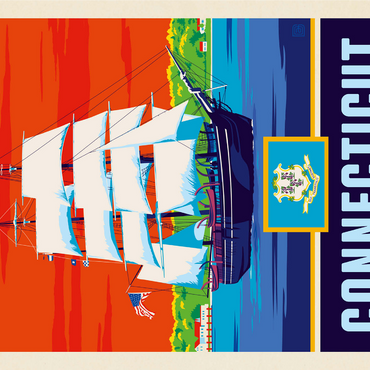 Connecticut: The Constitution State 1000 Jigsaw Puzzle 3D Modell