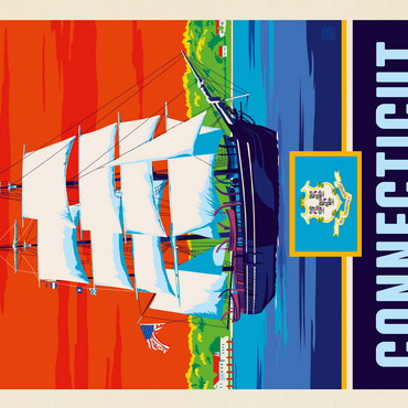 Connecticut: The Constitution State 500 Jigsaw Puzzle 3D Modell