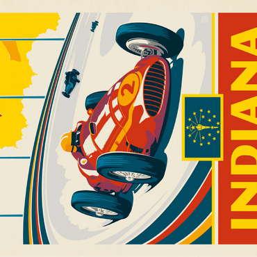 Indiana: The Hoosier State 100 Jigsaw Puzzle 3D Modell