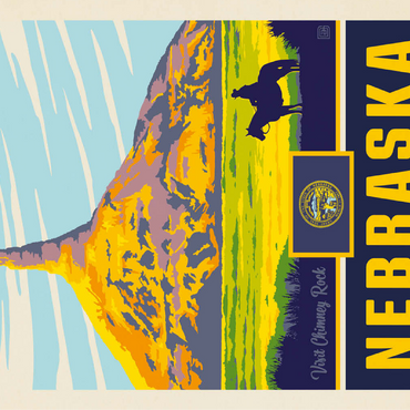 Nebraska: The Cornhusker State 100 Jigsaw Puzzle 3D Modell