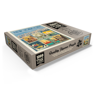 New York City: Multi-Image Collage Print, Vintage Poster 1000 Jigsaw Puzzle box view1
