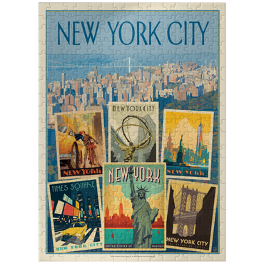 puzzleplate New York City: Multi-Image Collage Print, Vintage Poster 300 Jigsaw Puzzle
