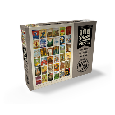 Spirit of Nashville, Collector's Print, Vintage Poster 100 Jigsaw Puzzle box view2