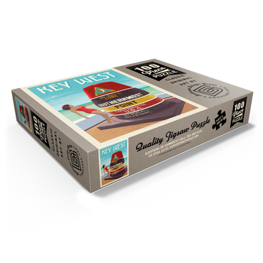 Key West, Florida, Vintage Poster 100 Jigsaw Puzzle box view1