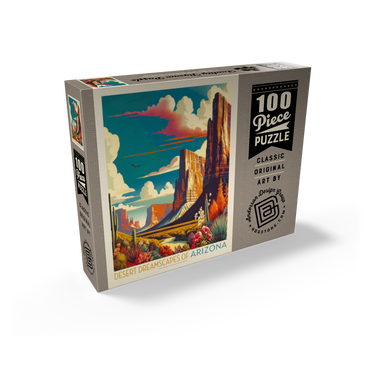 Arizona: Desert Dreamscape, Vintage Poster 100 Jigsaw Puzzle box view2