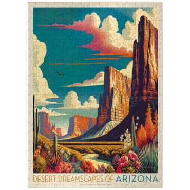 puzzleplate Arizona: Desert Dreamscape, Vintage Poster 300 Jigsaw Puzzle